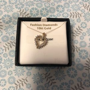 10K Gold Plated Heart Necklace